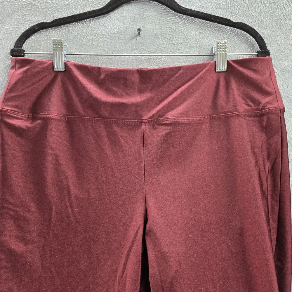 Torrid Women Activewear Pants 2 Red Nylon Spandex Legging Yoga Scrunch‎